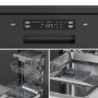 Hisense Freestanding Slimline Dishwasher - Auto Dry C-Rated Black