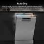 Hisense Freestanding Slimline Dishwasher - Auto Dry C-Rated Silver