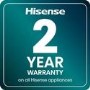 Hisense Freestanding Slimline Dishwasher - Flexible Cutlery Tray - Black