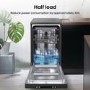 Refurbished Hisense HS523E15BUK 10 Place Freestanding Slimline Dishwasher Black