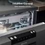 Refurbished Hisense HS523E15BUK 10 Place Freestanding Slimline Dishwasher Black