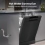 Refurbished Hisense HS523E15BUK 10 Place Freestanding Slimline Dishwasher Black