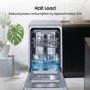 Refurbished Hisense HS523E15XUK 10 Place Freestanding Slimline Dishwasher Stainless Steel