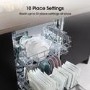Refurbished Hisense HS523E15XUK 10 Place Freestanding Slimline Dishwasher Stainless Steel