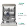 Hisense 13 Place Settings Freestanding Dishwasher - Stainless Steel