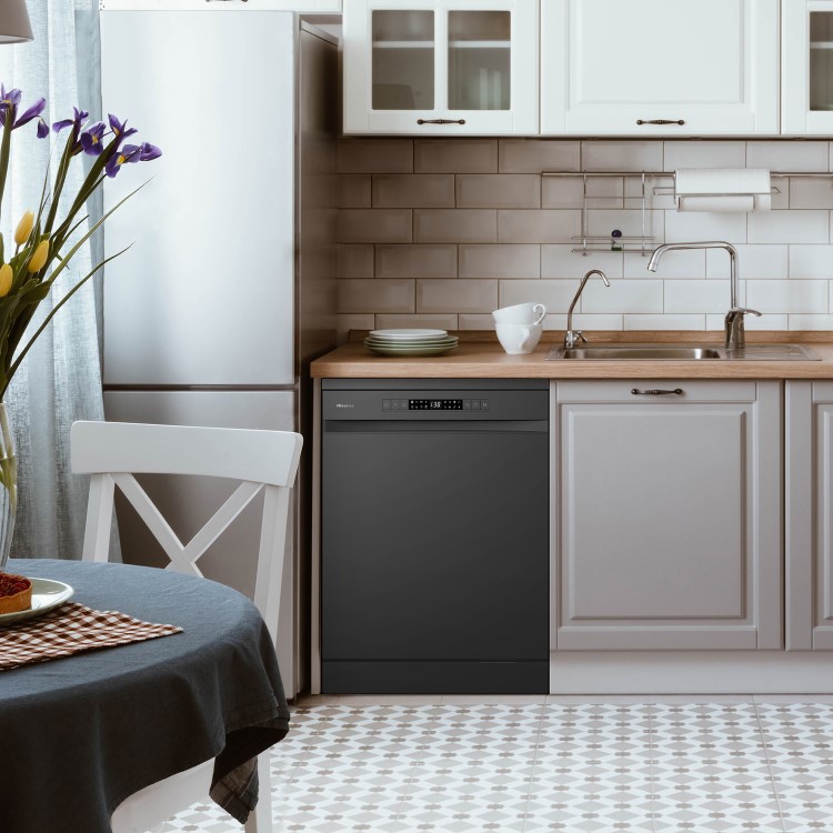 Hisense Hi4 Freestanding Dishwasher - E-rated, Black