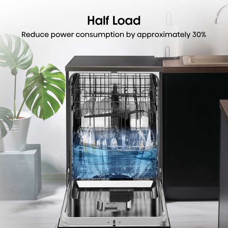Hisense Freestanding Dishwasher - E-rated, Black