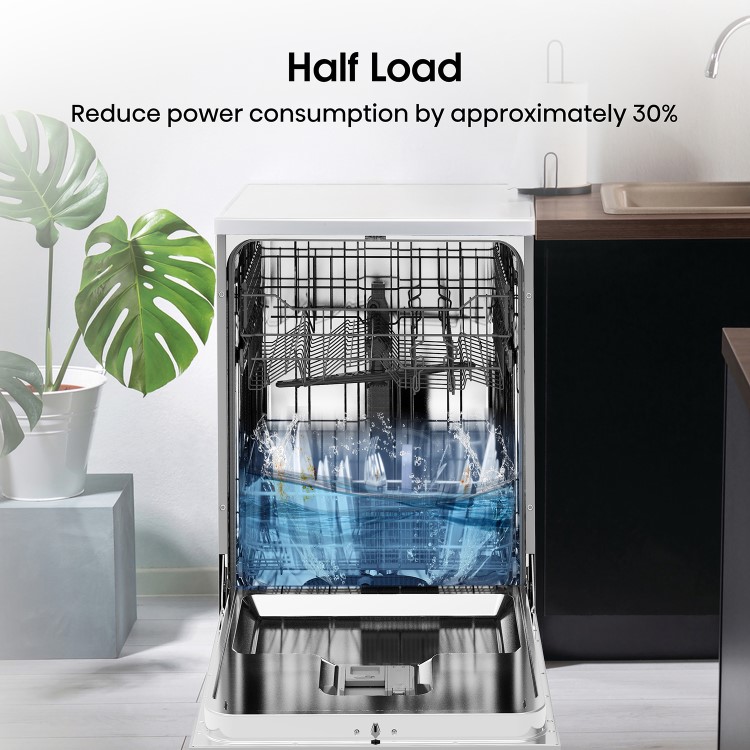Hisense Freestanding Dishwasher - E-rated, White