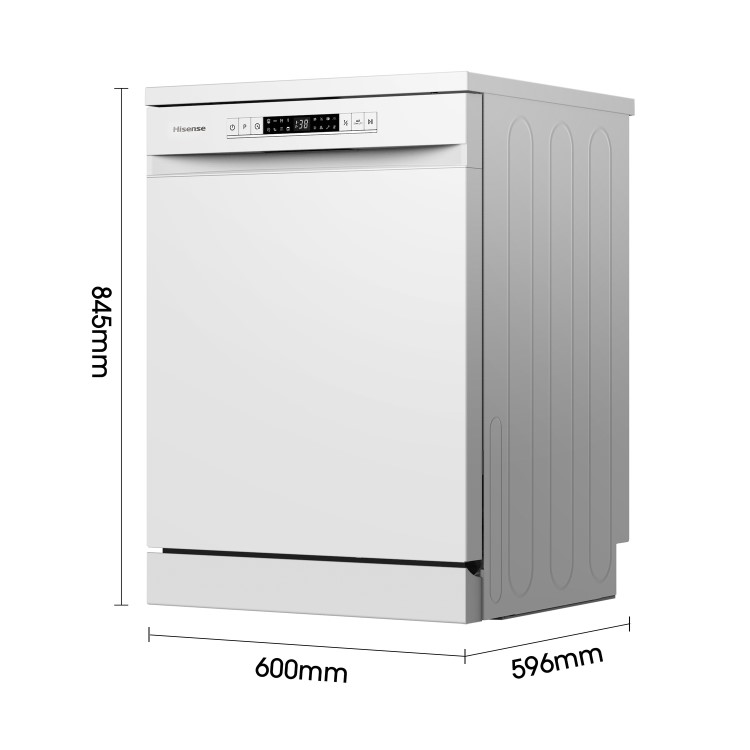 Hisense Freestanding Dishwasher - E-rated, White