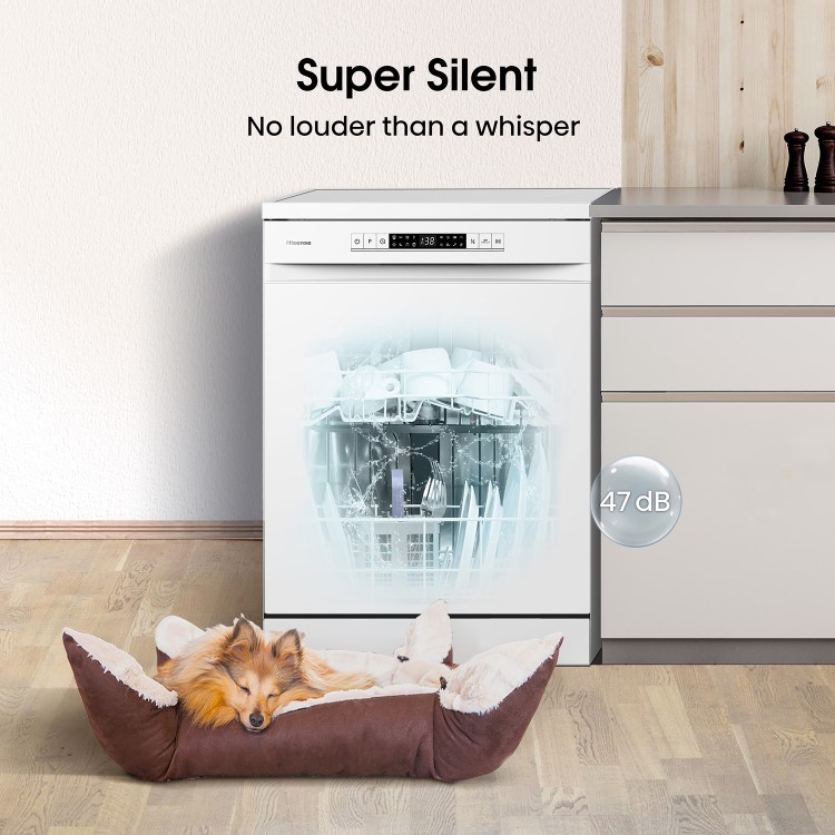 Hisense Freestanding Dishwasher - E-rated, White