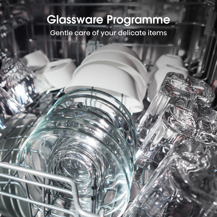 Hisense Freestanding Dishwasher - E-rated, Stainless Steel