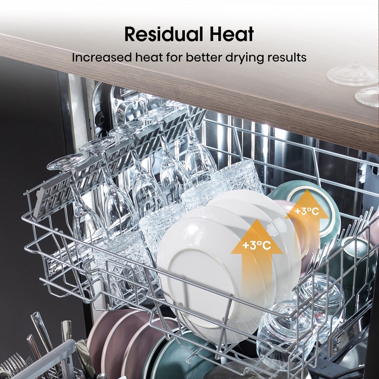 Hisense Freestanding Dishwasher - E-rated, Stainless Steel
