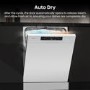 Hisense Hi4 Freestanding Dishwasher - Auto dry B-Rated White