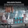 Hisense Hi4 Freestanding Dishwasher - Auto dry B-Rated White