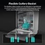 Hisense Hi4 Freestanding Dishwasher - Auto dry B-Rated White