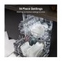 Hisense Hi4 Freestanding Dishwasher - Auto Dry, D-Rated, Silver