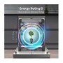 Hisense Hi4 Freestanding Dishwasher - Auto Dry, D-Rated, Silver