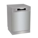 HS642D90XUK Hisense Freestanding Dishwasher - Auto Dry, D-Rated, Silver