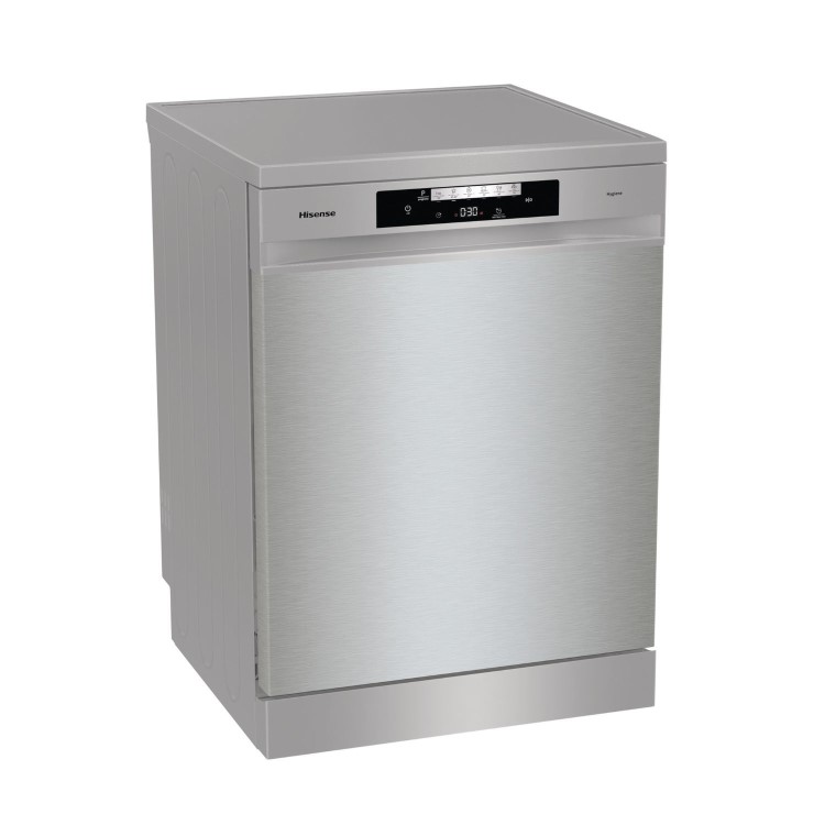 Hisense Hi4 Freestanding Dishwasher - Auto Dry, D-Rated, Silver