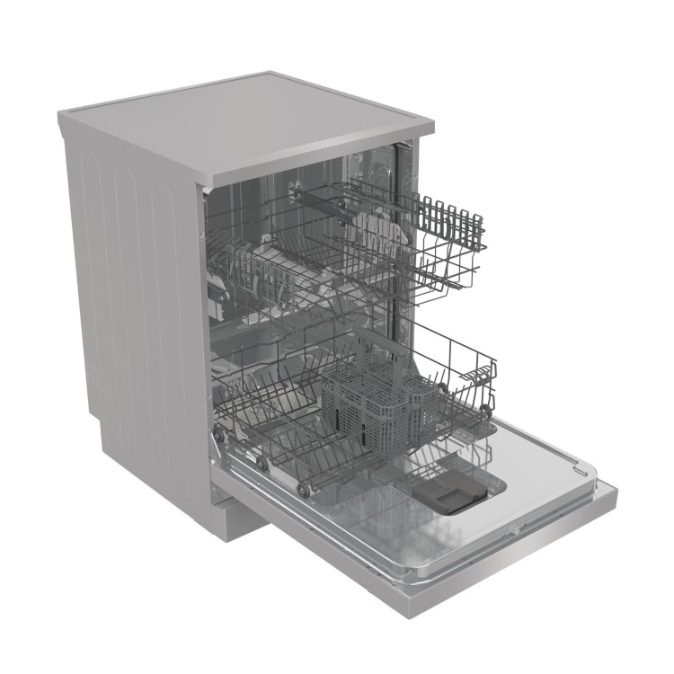Hisense Hi4 Freestanding Dishwasher - Auto Dry, D-Rated, Silver
