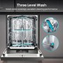 Refurbished Hisense HS643D60XUK 16 Place Freestanding Dishwasher Stainless Steel