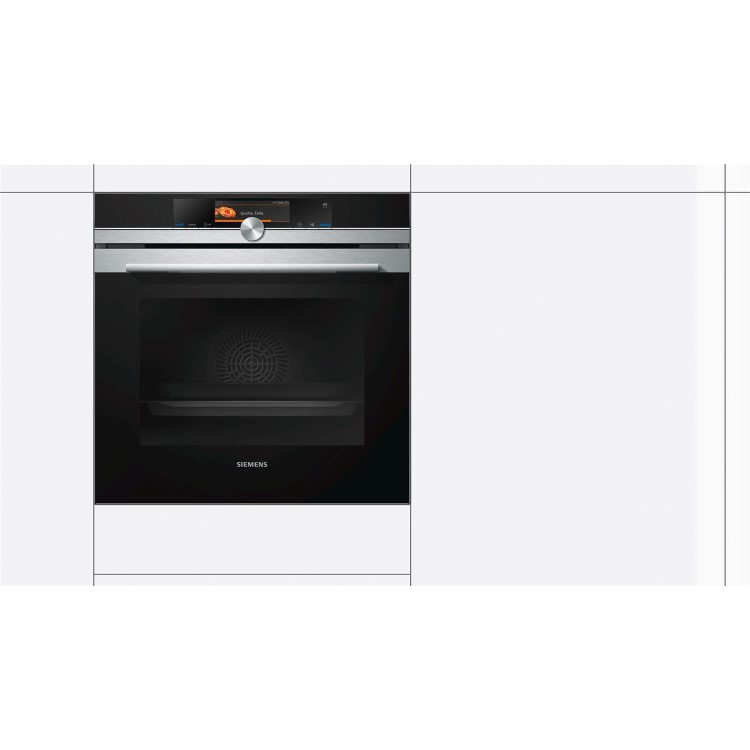 Siemens HS658GES6B iQ700 Built In Single Oven With Full Steam Function - Stainless Steel