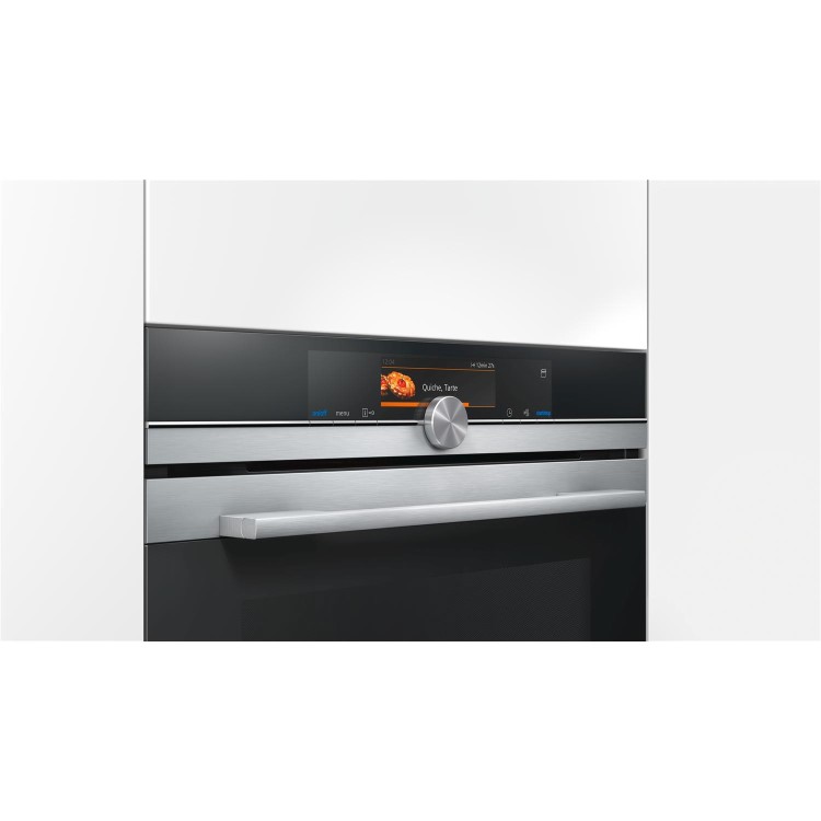 Siemens HS658GES6B iQ700 Built In Single Oven With Full Steam Function - Stainless Steel