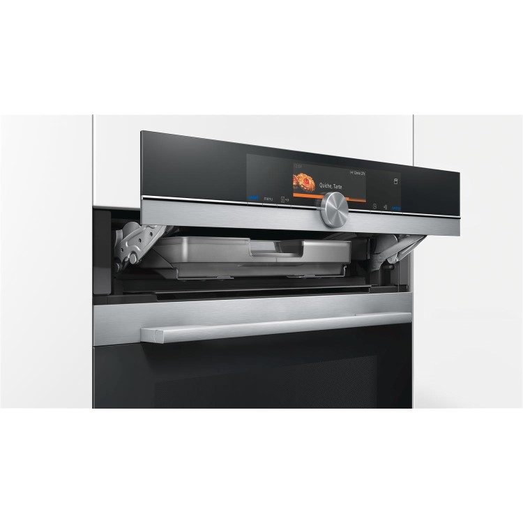 Siemens HS658GES6B iQ700 Built In Single Oven With Full Steam Function - Stainless Steel