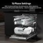 Hisense Freestanding Dishwasher - WiFi-enabled A-Rated Black