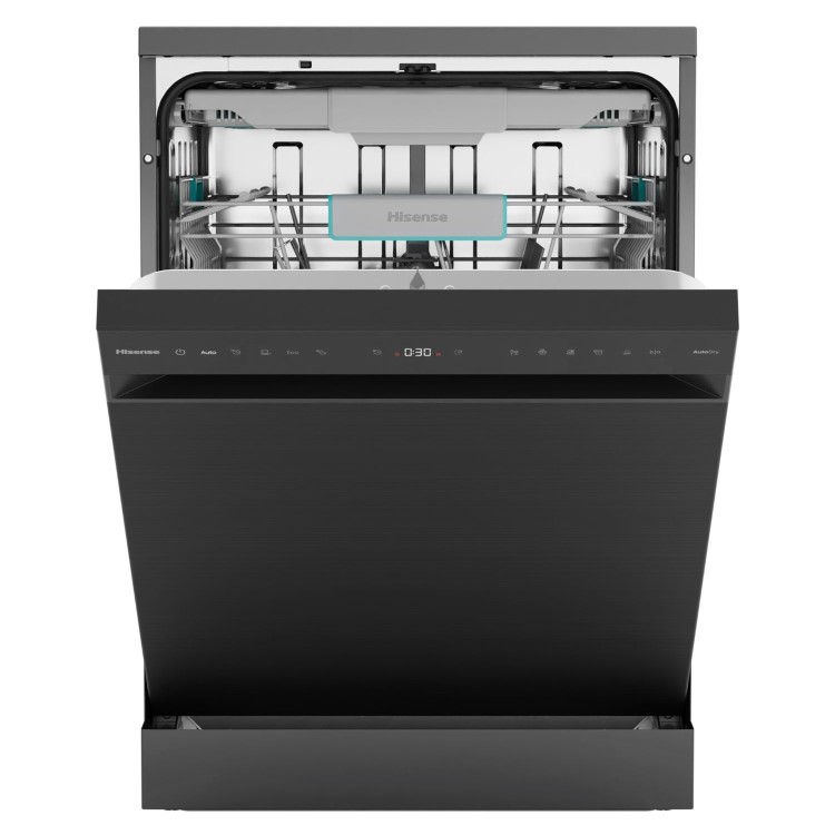 Hisense Freestanding Dishwasher - WiFi-enabled A-Rated Black