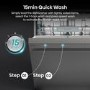 Hisense Hi6 Freestanding Dishwasher - Auto dry A-Rated Graphite
