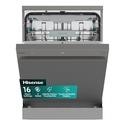 Hisense Hi6 Freestanding Dishwasher - Auto dry A-Rated Graphite