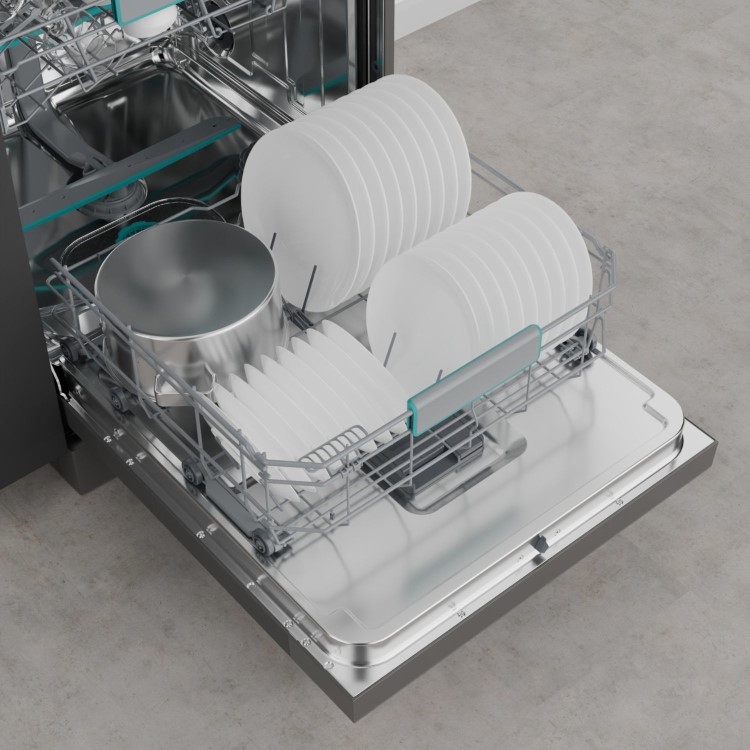 Hisense Hi6 Freestanding Dishwasher - Auto dry A-Rated Graphite