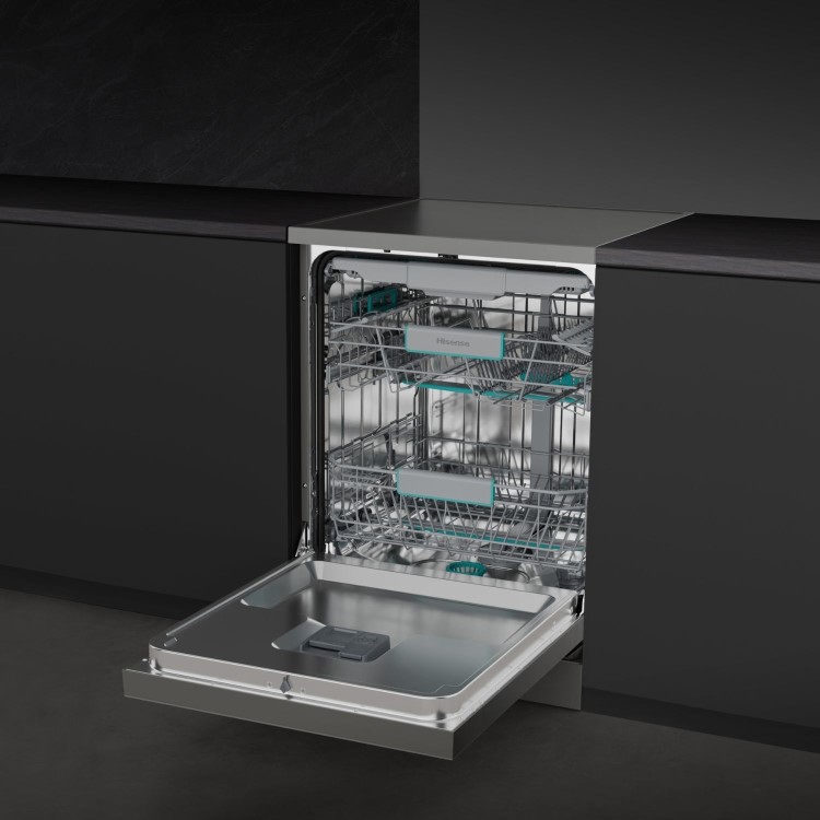 Hisense Hi6 Freestanding Dishwasher - Auto dry A-Rated Graphite