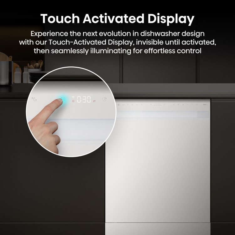 Hisense Freestanding Dishwasher - WiFi-enabled A-Rated White