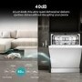 Hisense Freestanding Dishwasher - WiFi-enabled A-Rated White