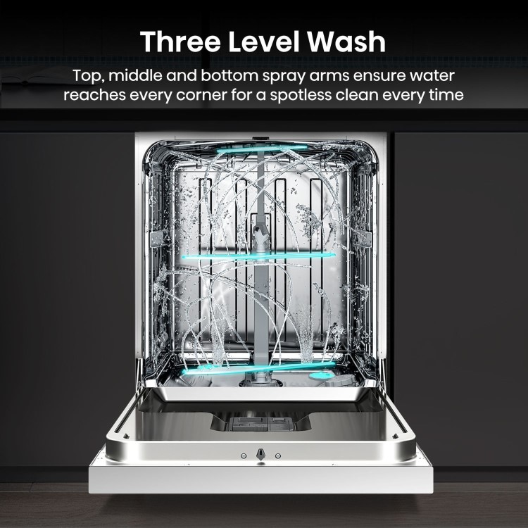Hisense Freestanding Dishwasher - WiFi-enabled A-Rated White