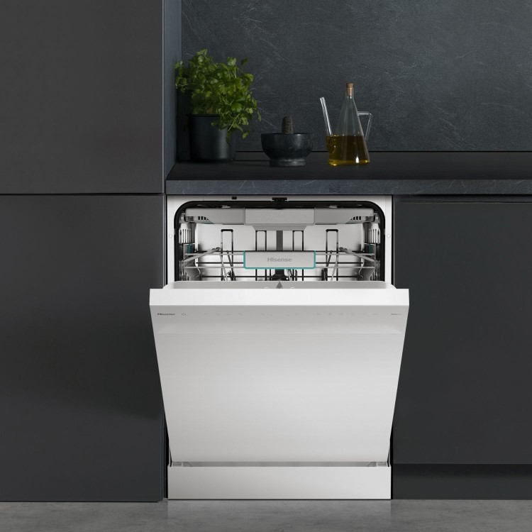Hisense Freestanding Dishwasher - WiFi-enabled A-Rated White
