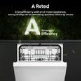 Hisense Freestanding Dishwasher - WiFi-enabled A-Rated White