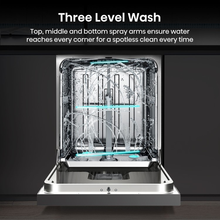 Hisense Hi6 Freestanding Dishwasher - WiFi-enabled A-Rated - Graphite