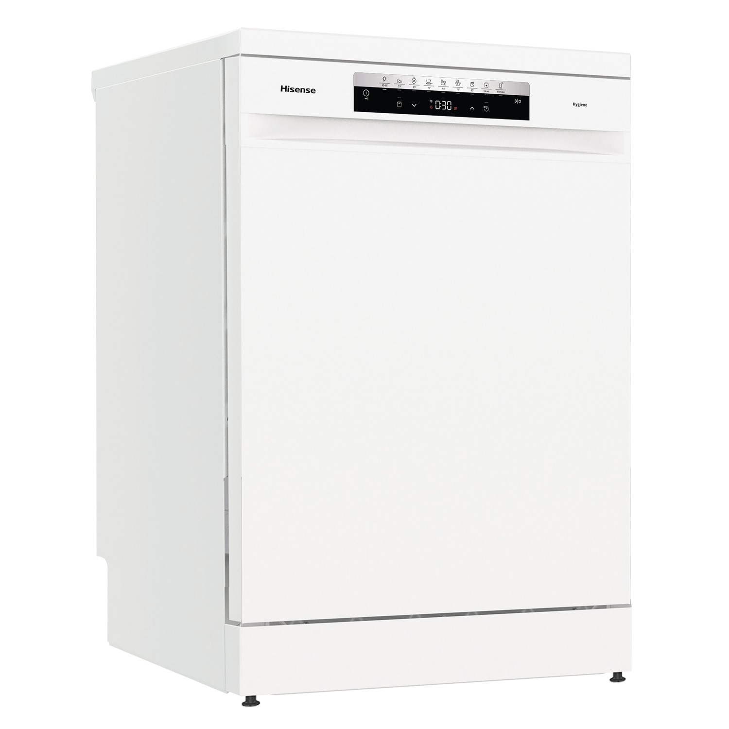 Hisense White Hs673c60wuk Hygiene 16 Place Settings Freestanding Dishwasher - Size 59
