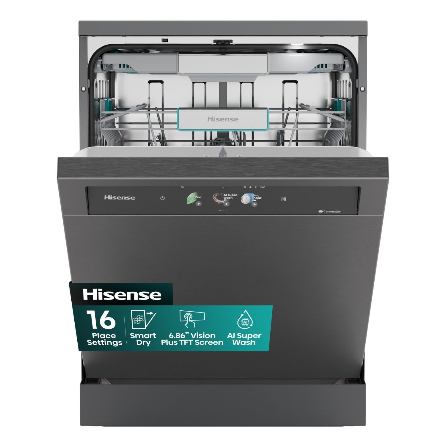 Hi9 Freestanding Dishwasher Smart Wi Fi Rated