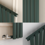 Sorrento Evergreen Horizontal Oval Designer Radiator 600x413mm Single Panel 1103 BTU