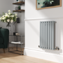 Sorrento Salt & Pepper Horizontal Oval Designer Radiator 600x413mm Single Panel 1103 BTU