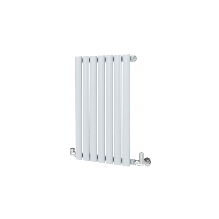 Sorrento Salt & Pepper Horizontal Oval Designer Radiator 600x413mm Single Panel 1103 BTU