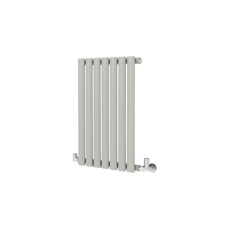 Sorrento Smoked Stone Horizontal Oval Designer Radiator 600x413mm Single Panel 1103 BTU