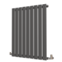 Riace Anthracite Horizontal Flat Designer Radiator 800x612mm Single Panel 1430 BTU