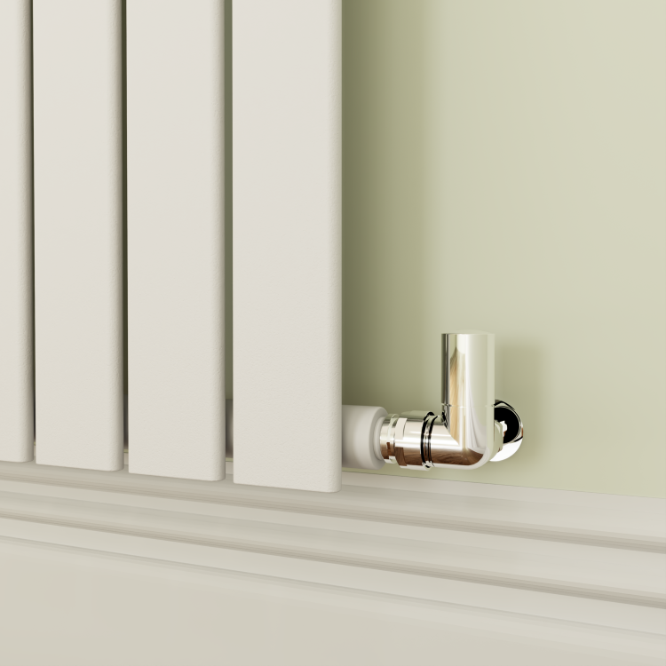 Riace White Horizontal Flat Designer Radiator 800x612mm Single Panel 1947 BTU