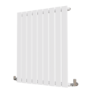 Riace White Horizontal Flat Designer Radiator 800x612mm Single Panel 1947 BTU