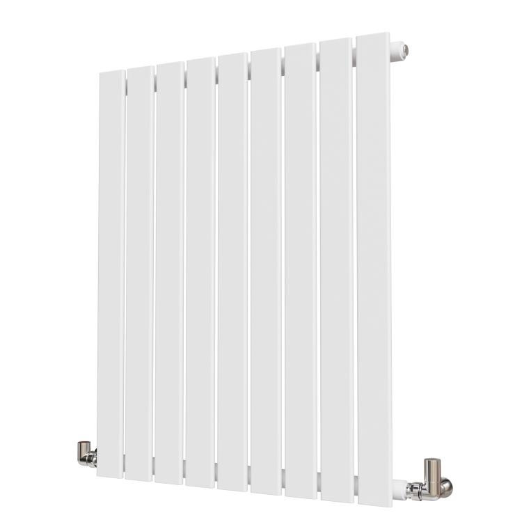 Riace White Horizontal Flat Designer Radiator 800x612mm Single Panel 1947 BTU